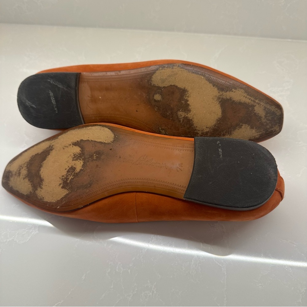 Sam Edelman Penny Burnt Orange Pointed Suede Loafers. Size: 7.5 M Women’s - Picture 12 of 13